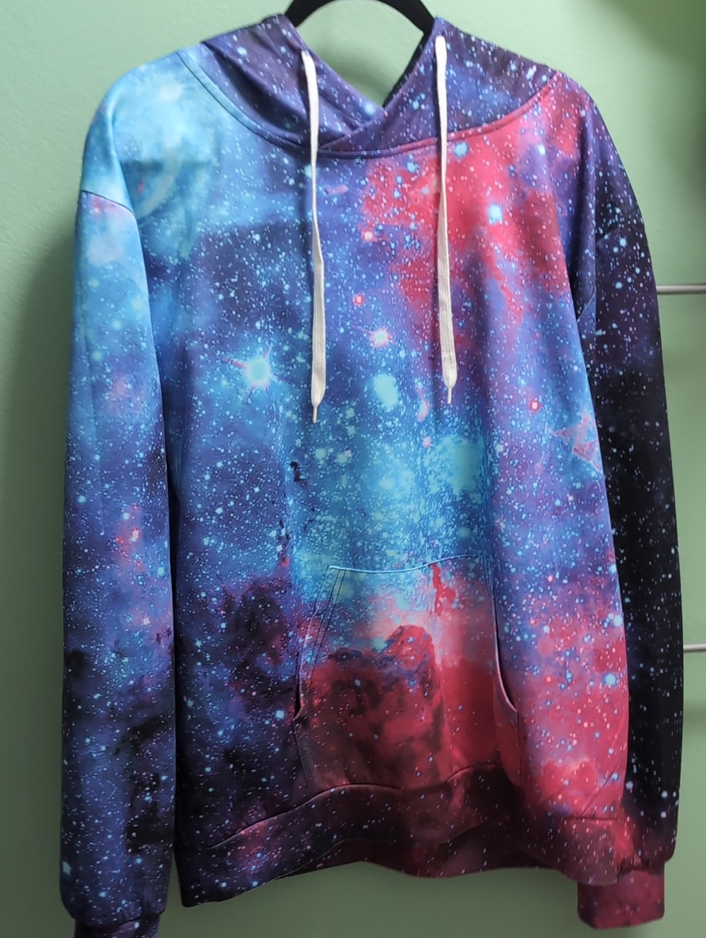 Galaxy Print Hoodie Sweatshirt